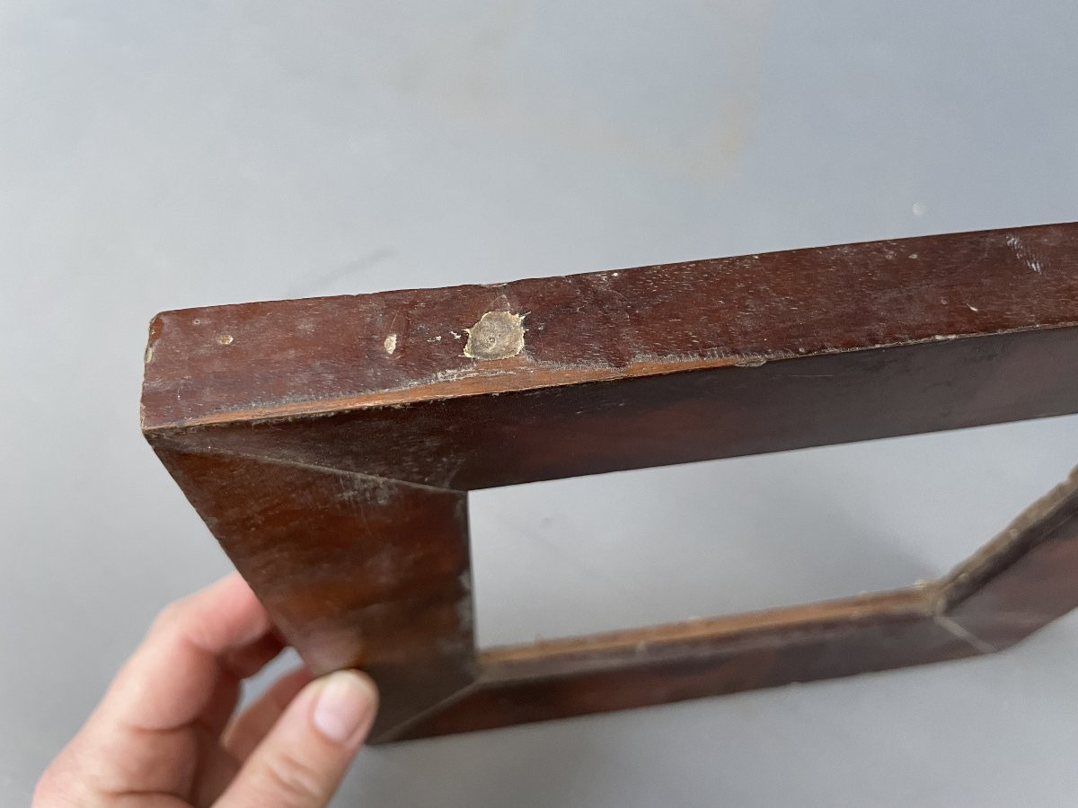 Cadre en placage d'acajou 22 x 23,5 cm-photo-4