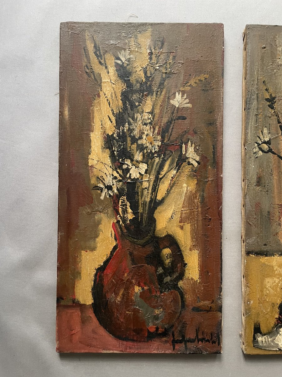 Jef Friboulet, Pair Of Still Lifes-photo-2