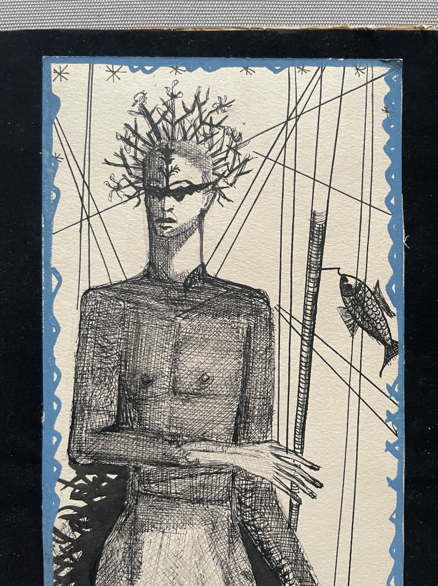 Dessin signé Jacques Bibonne-photo-2