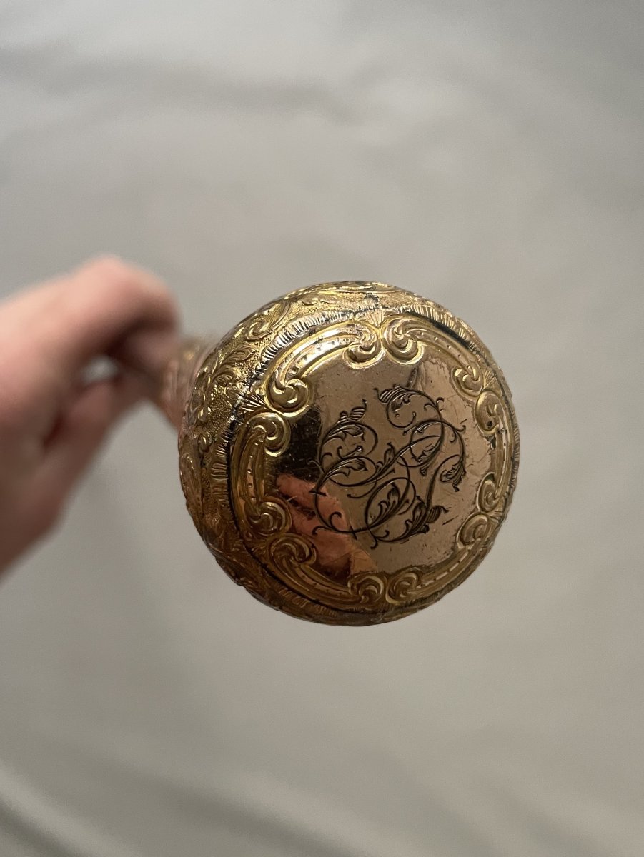 Umbrella Handle, Monogrammed Pompom Finial-photo-4