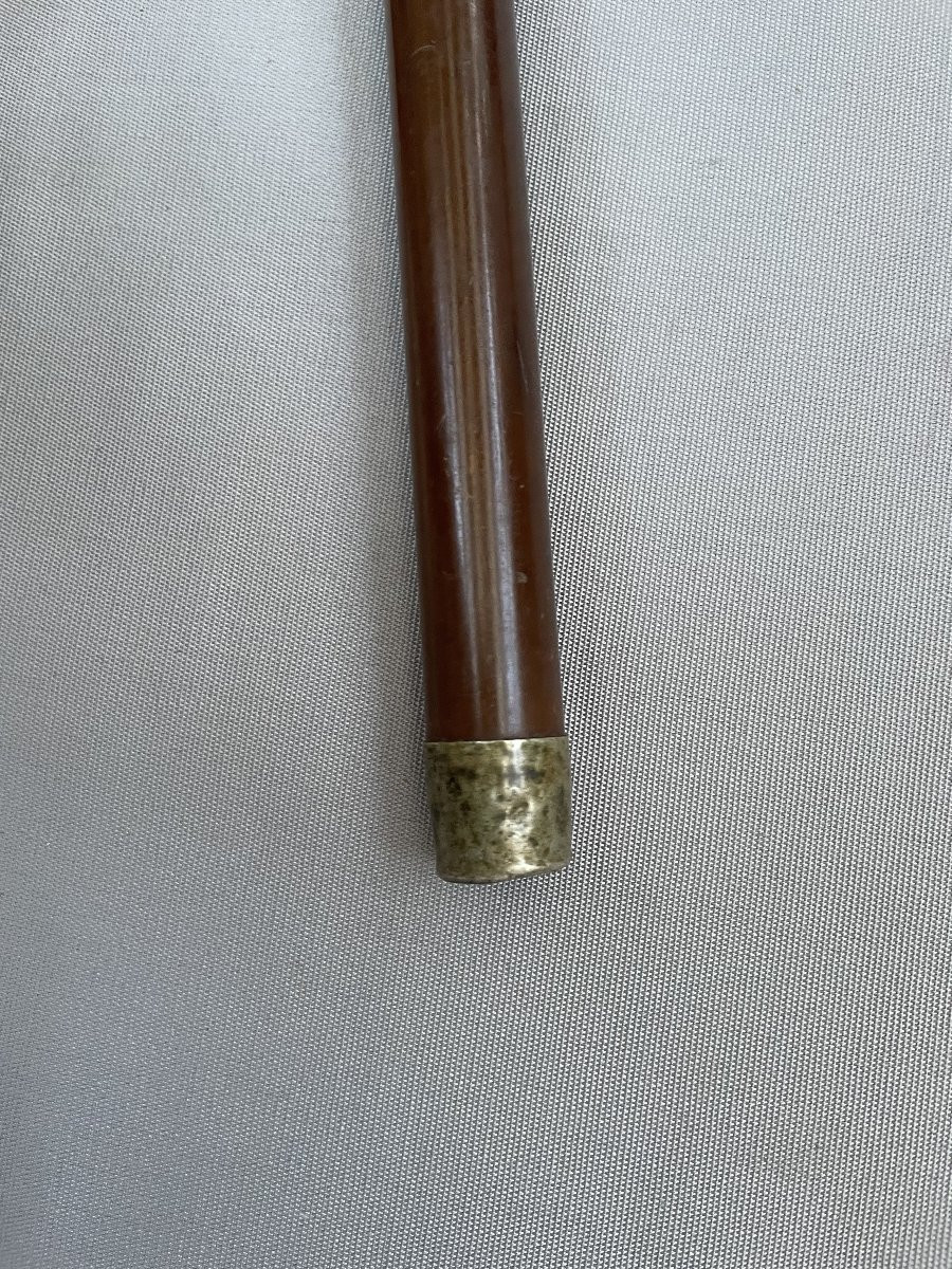 Canne, Asie, pommeau en argent-photo-3