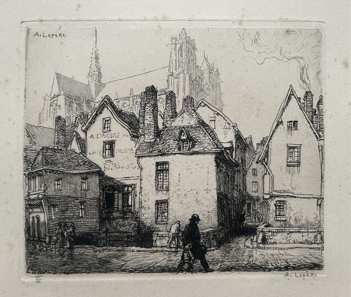 Auguste Lepère, Vieilles maisons à Amiens