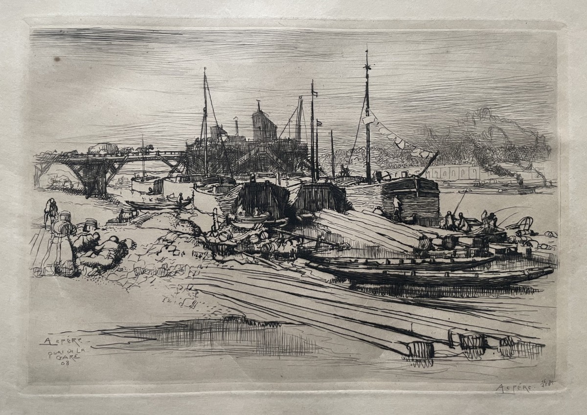Auguste Lepère, Quai de la gare