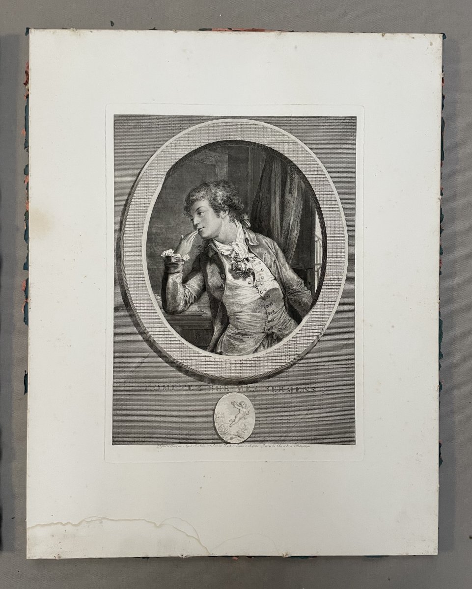 Augustin de Saint Aubin, Comptez sur mes serments, Au moins soyez discret -photo-2