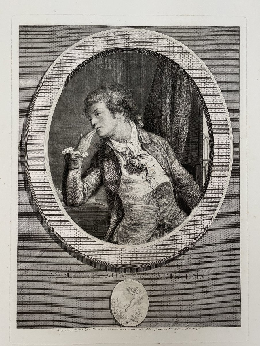 Augustin de Saint Aubin, Comptez sur mes serments, Au moins soyez discret -photo-3