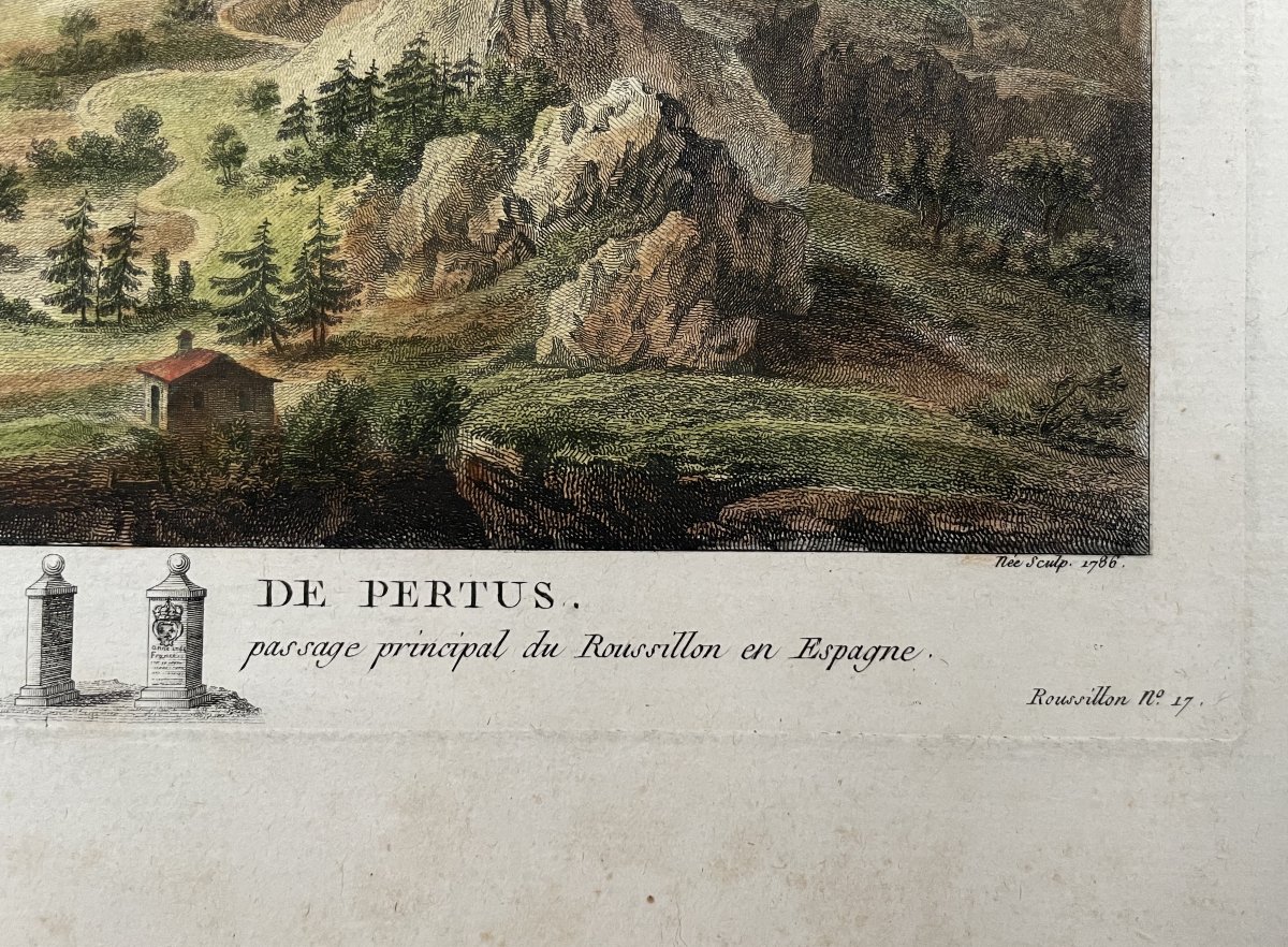 View Of The Col De Pertus, Engraving By Louis Nicolas De Lespinasse-photo-3