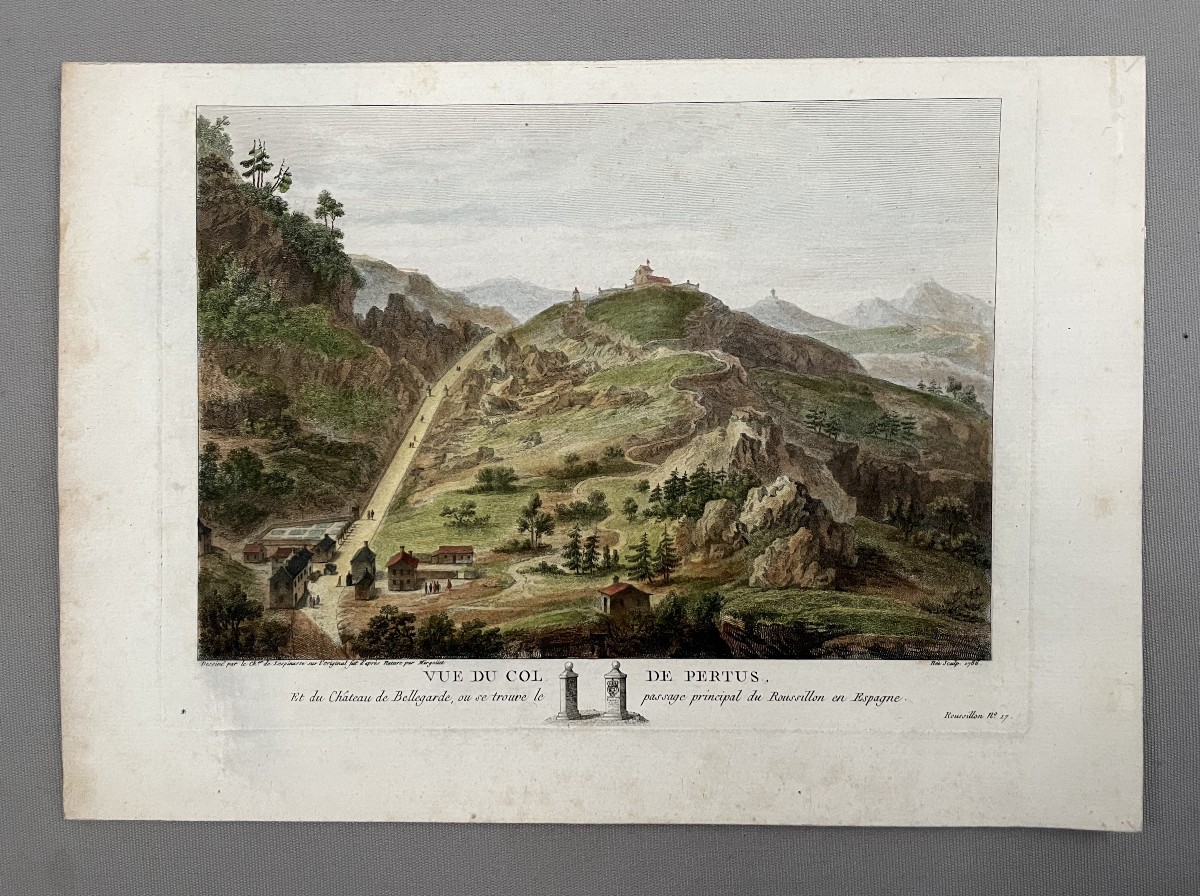 View Of The Col De Pertus, Engraving By Louis Nicolas De Lespinasse