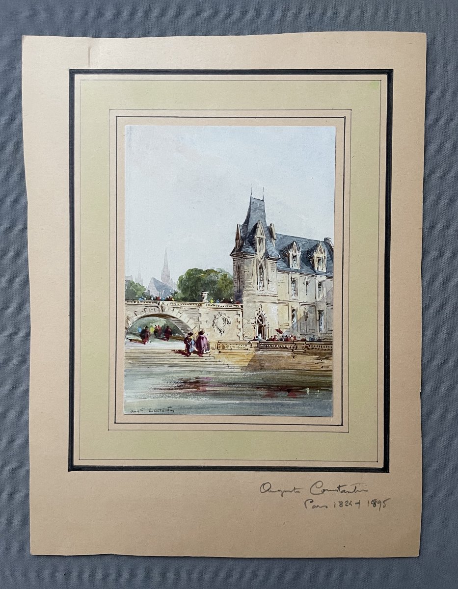 Auguste Aristide F. CONSTANTIN, aquarelle-photo-2