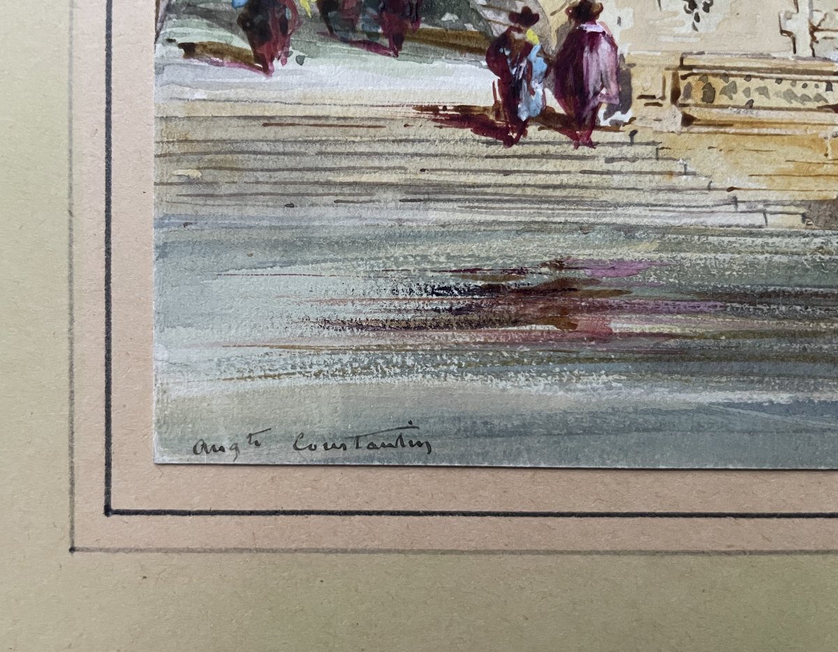 Auguste Aristide F. CONSTANTIN, aquarelle-photo-3