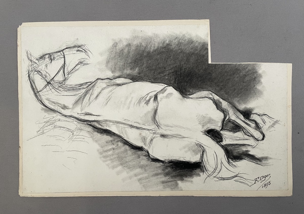 Ferdinand Oger, cheval couché