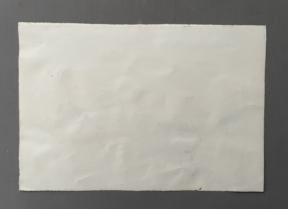 Horseman And Group Of Walkers, Signature To Be Identified-photo-3