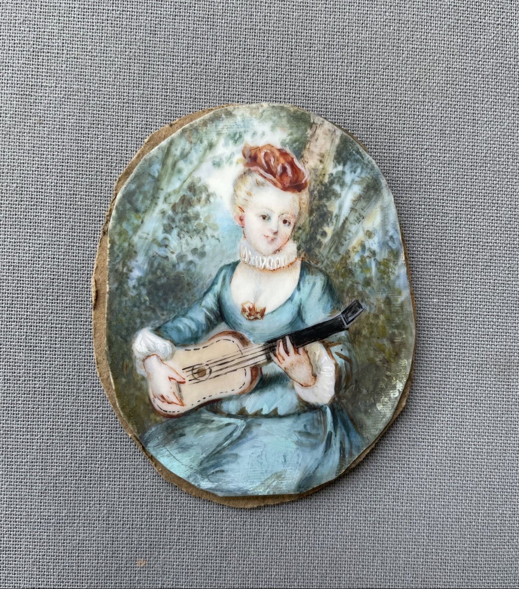 Young Musician, Miniature Painting