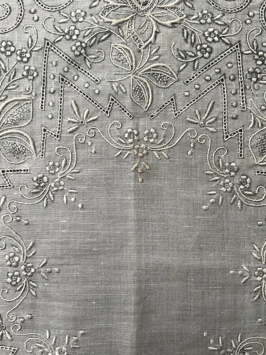 Two Embroidered Handkerchiefs-photo-2