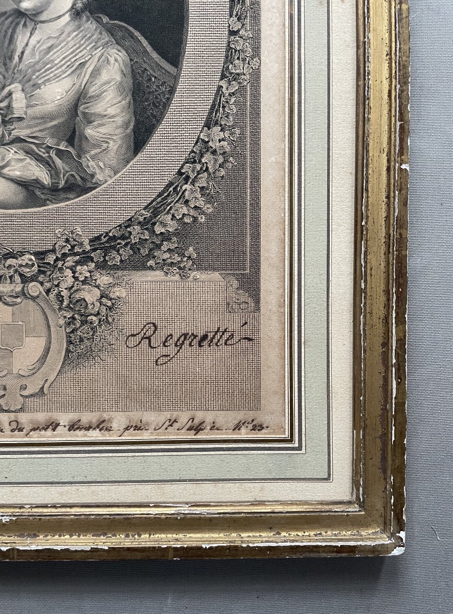 François Voyez (1746-1805), The Regretted Lover, Proof Before The Letter-photo-1