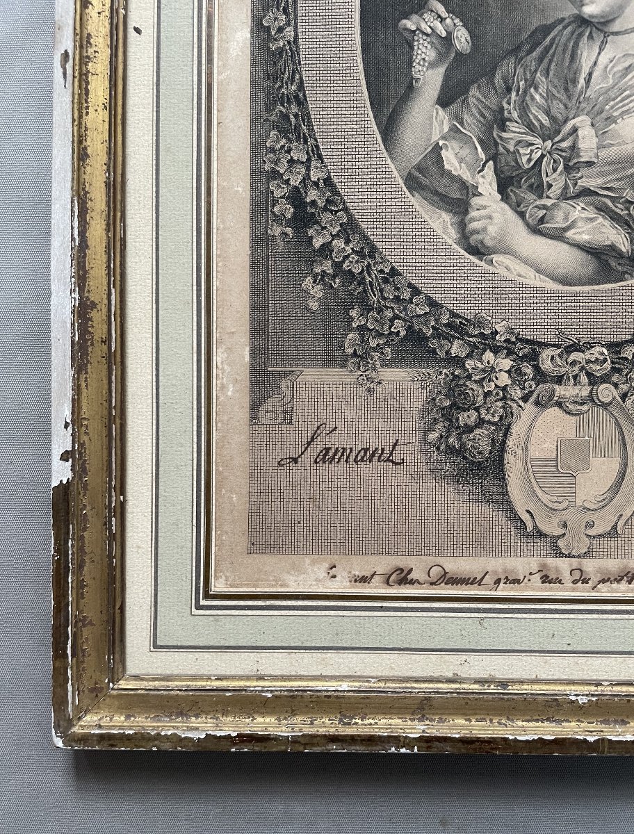 François Voyez (1746-1805), The Regretted Lover, Proof Before The Letter-photo-2