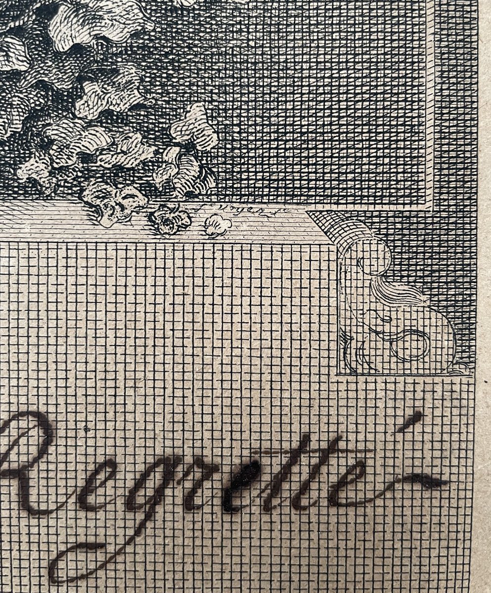 François Voyez (1746-1805), The Regretted Lover, Proof Before The Letter-photo-6