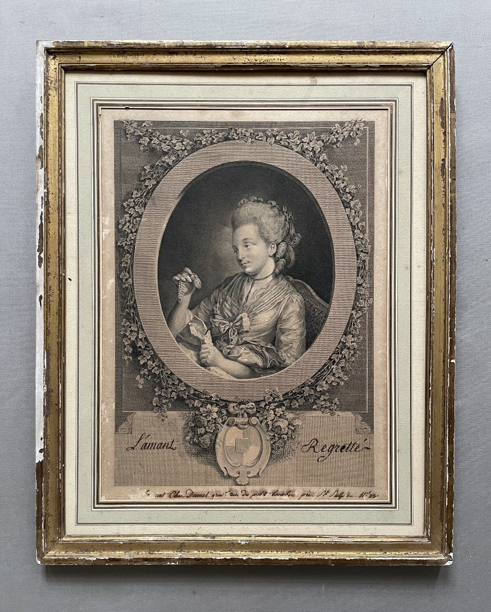 François Voyez (1746-1805), The Regretted Lover, Proof Before The Letter