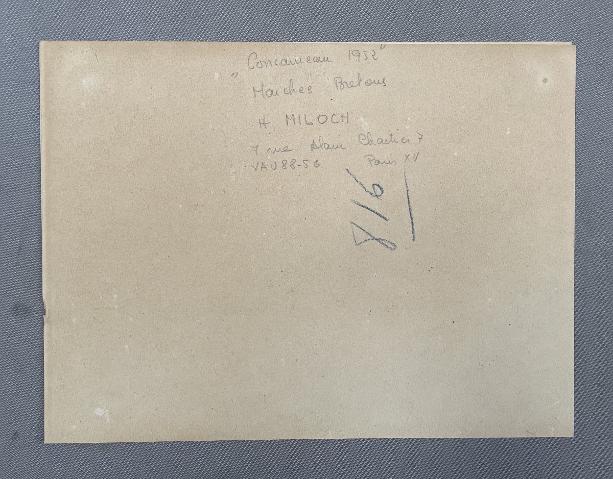 Henri MILOCH, Marchés Bretons, Concarneau 1952-photo-3