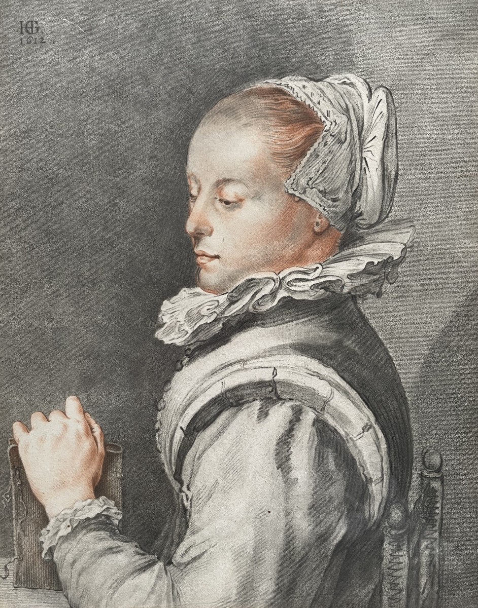 Portrait Of Maria Tesselschade, Engraving By Cornelis Ploos Van Amstel