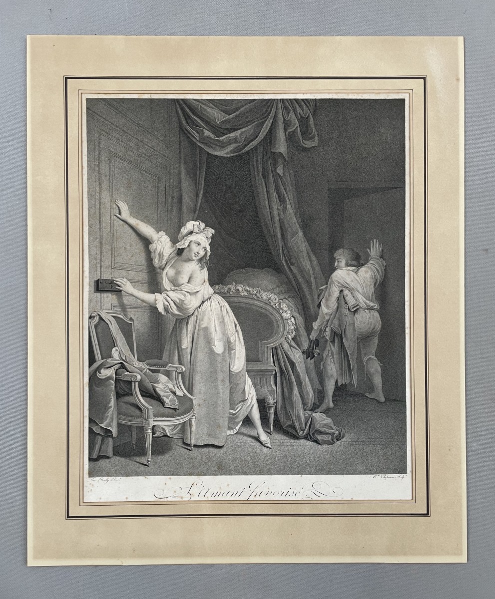 L'amant favorisé, gravure d'après Boilly