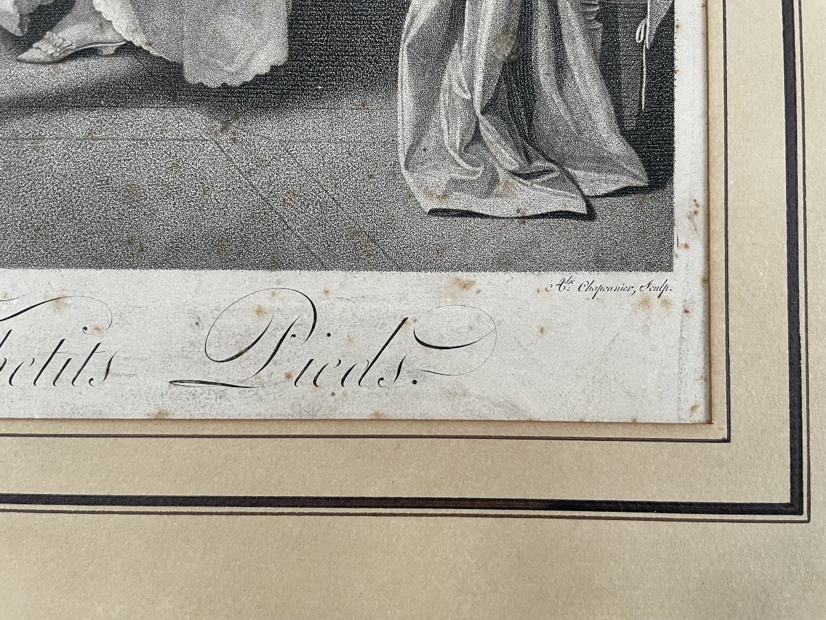 La comparaison des petits pieds, gravure d'après Boilly-photo-3