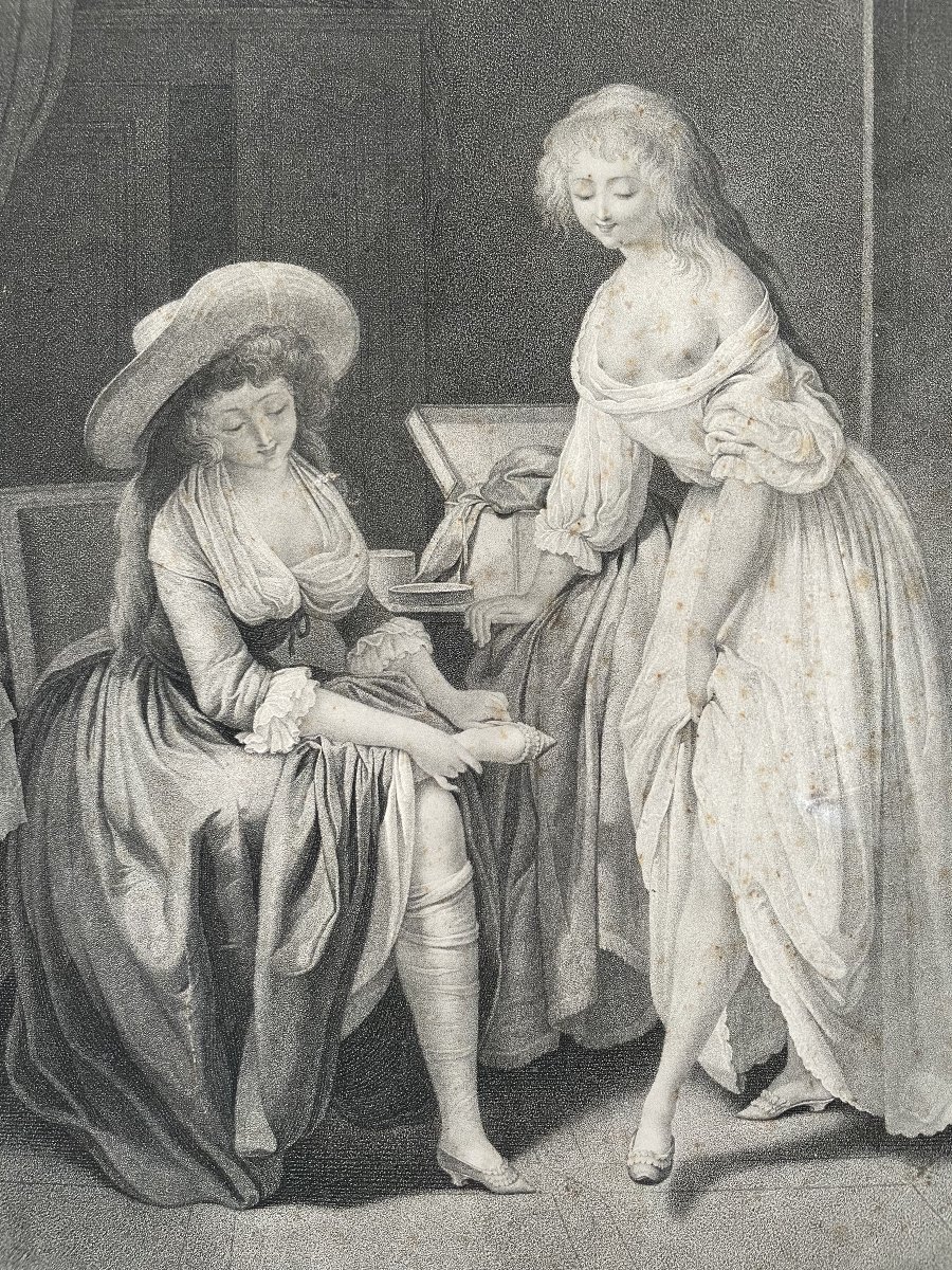 La comparaison des petits pieds, gravure d'après Boilly-photo-4