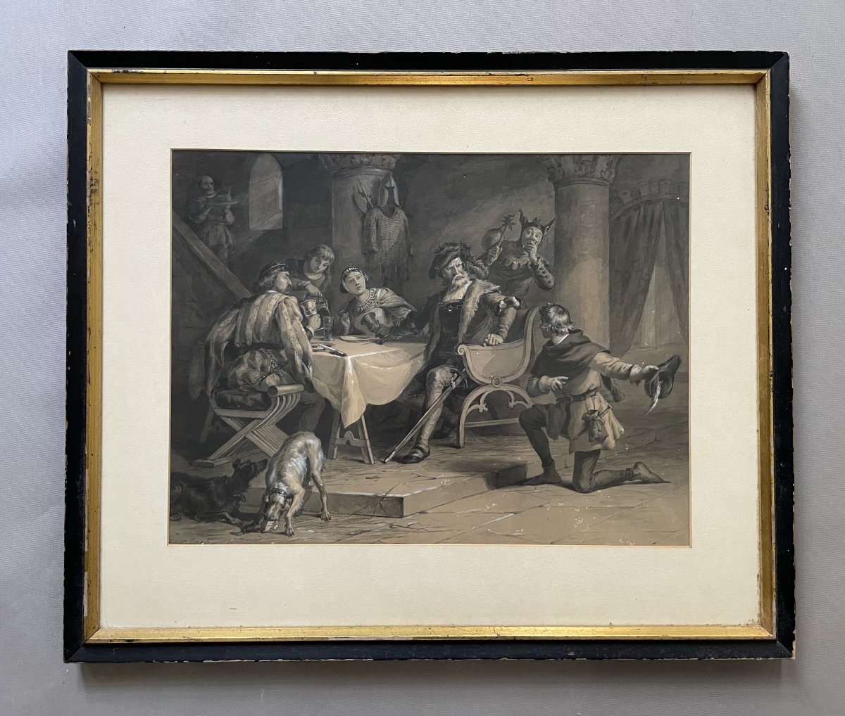 Felix Octavius Carr Darley, Medieval Scene-photo-2