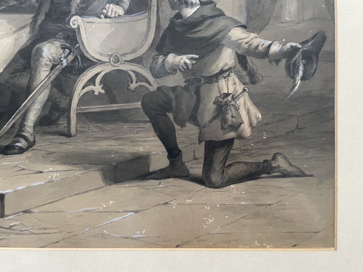 Felix Octavius Carr Darley, Medieval Scene-photo-2