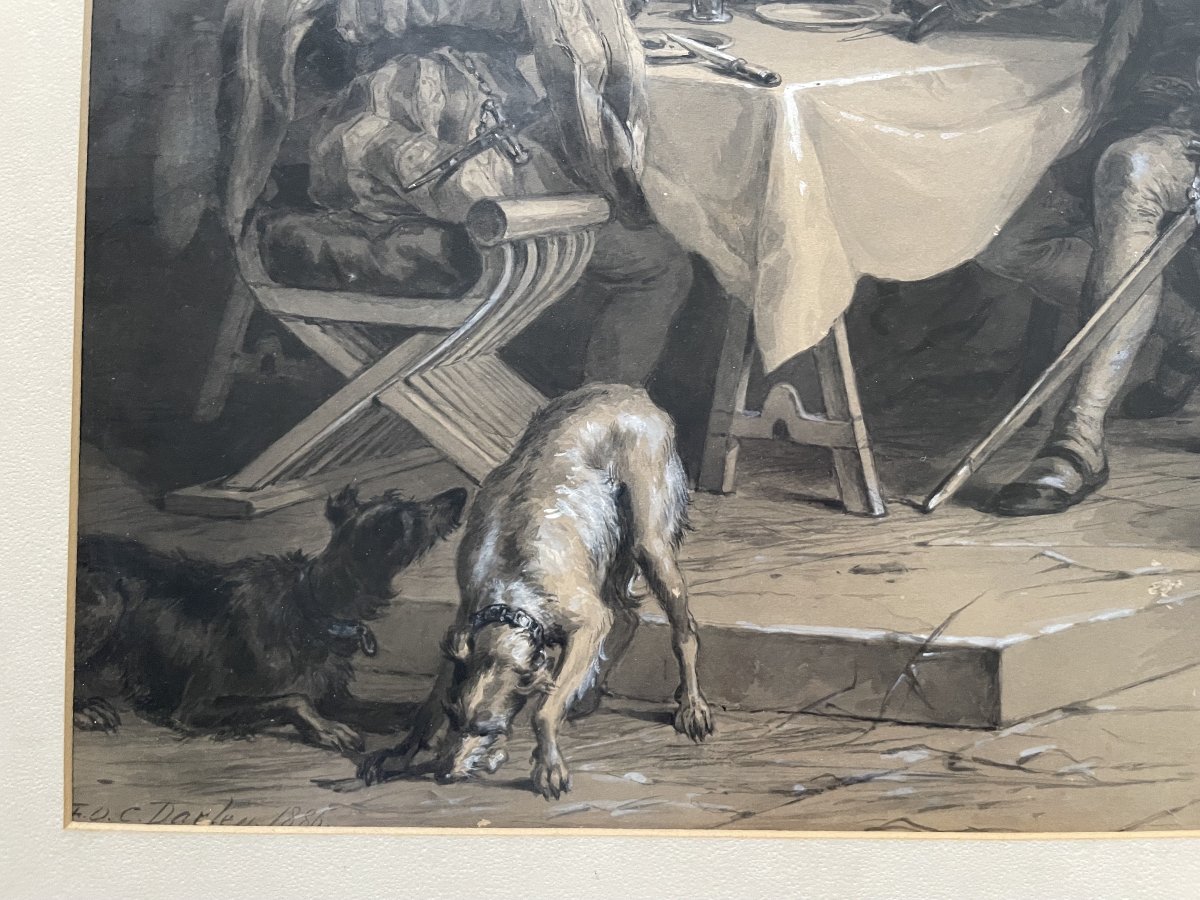 Felix Octavius Carr Darley, Medieval Scene-photo-3