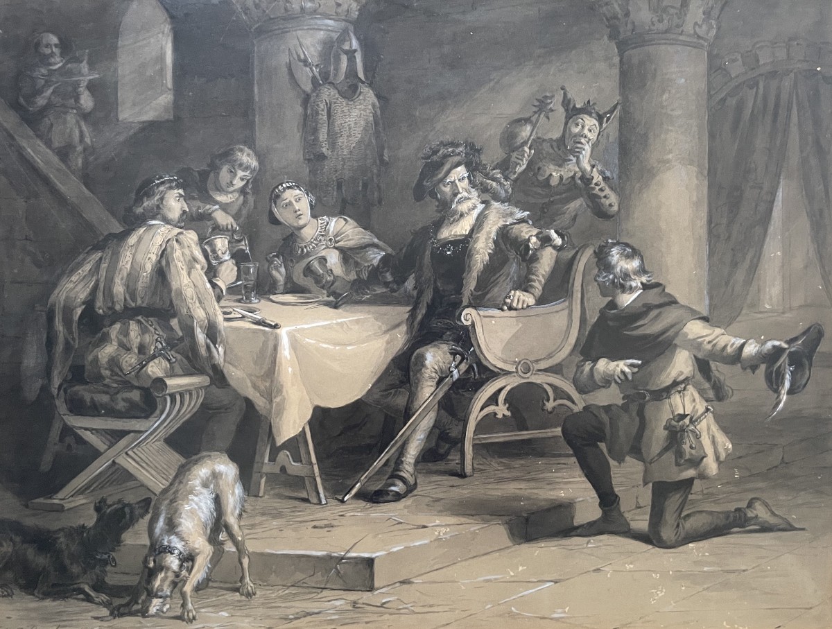 Felix Octavius Carr Darley, Medieval Scene