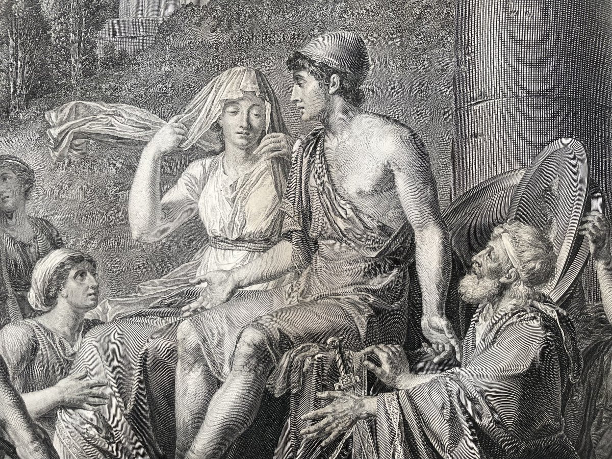 Péneloppe et Ulysse ou La Pudeur, gravure d'après Lebarbier-photo-2