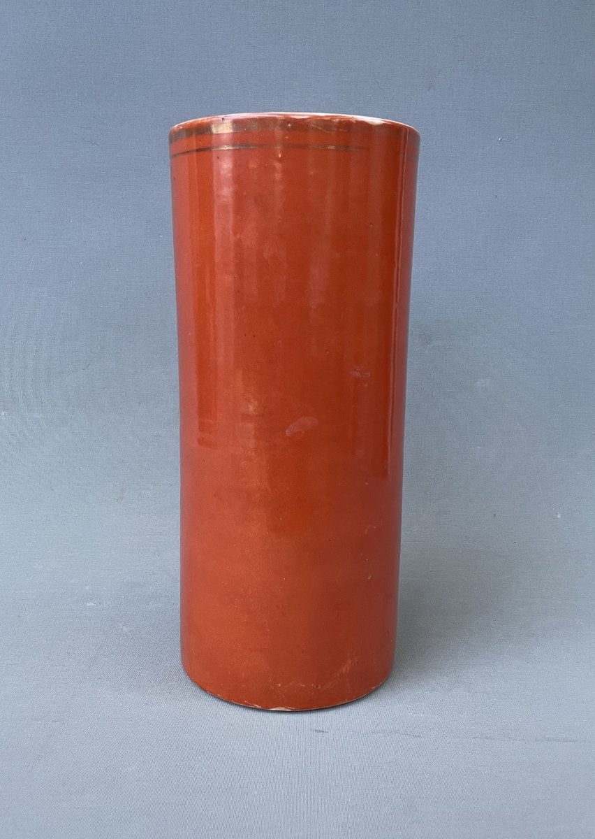 Vase chinois à décor de héron-photo-3