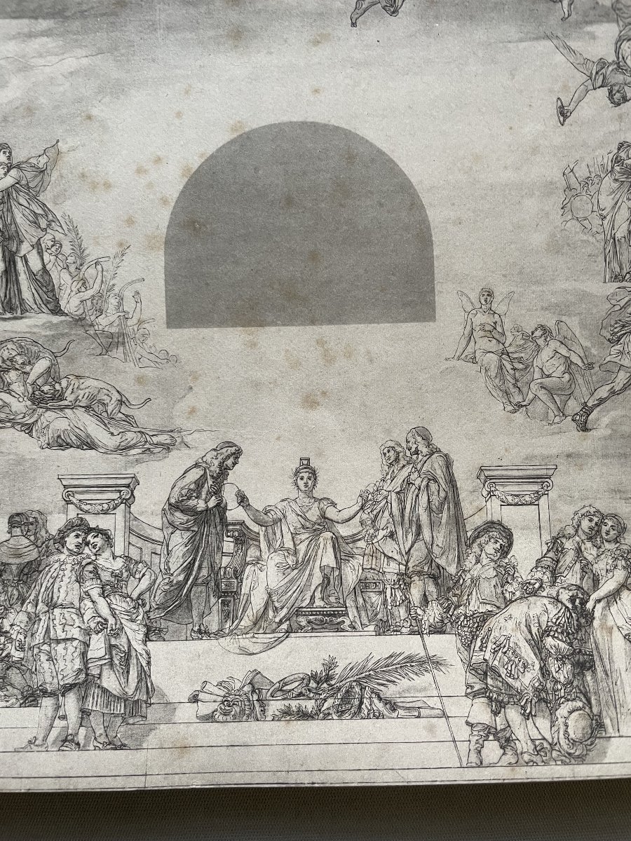 Plafond du Théâtre Français, gravure-photo-4