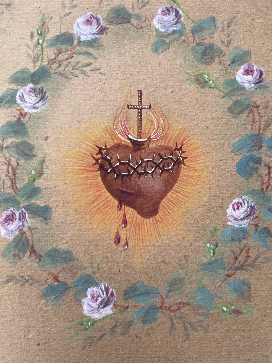 Sacré Coeur, Gouache-photo-2