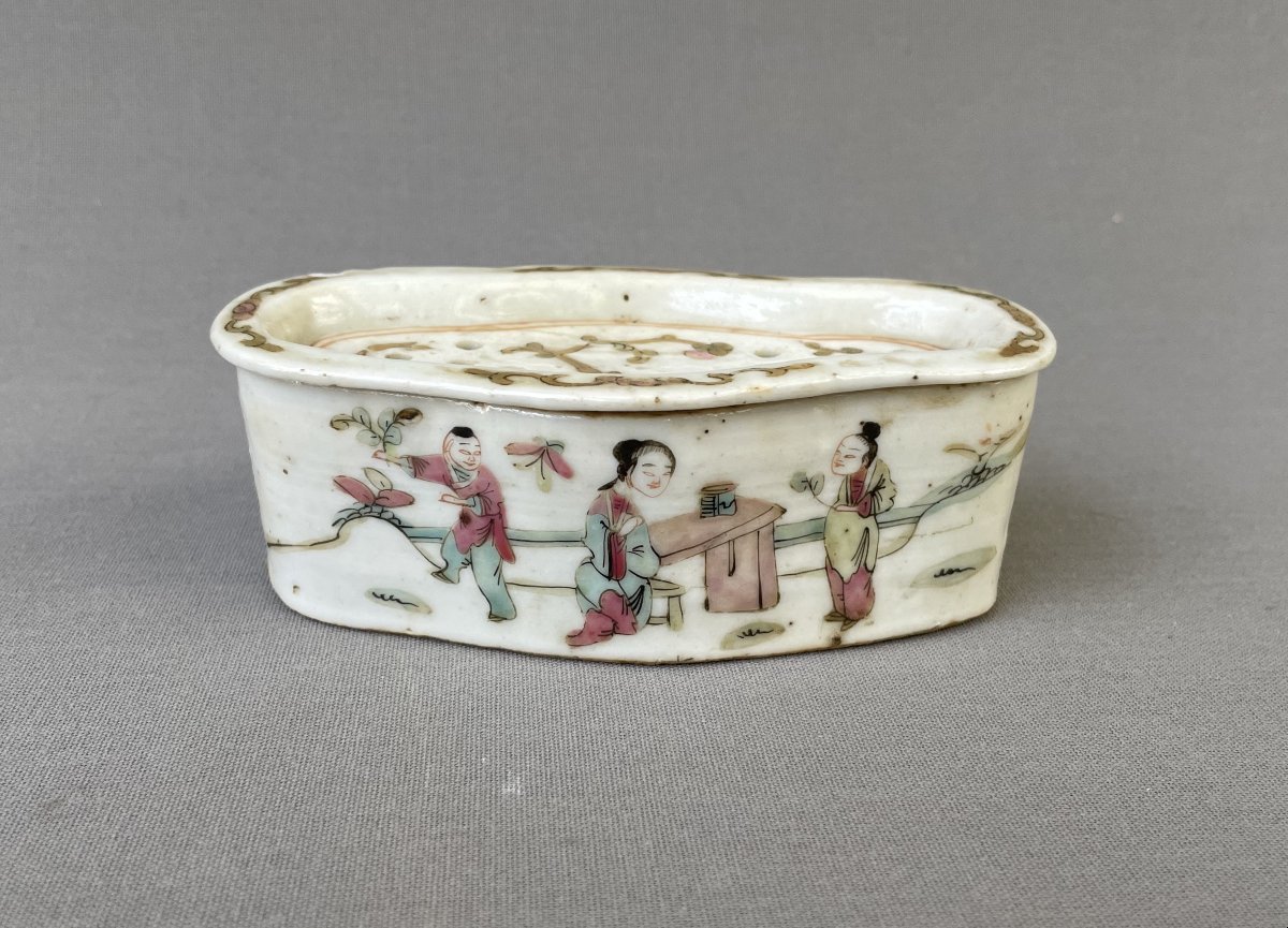 Boite à grillons en porcelaine, Chine, XIXe-photo-2