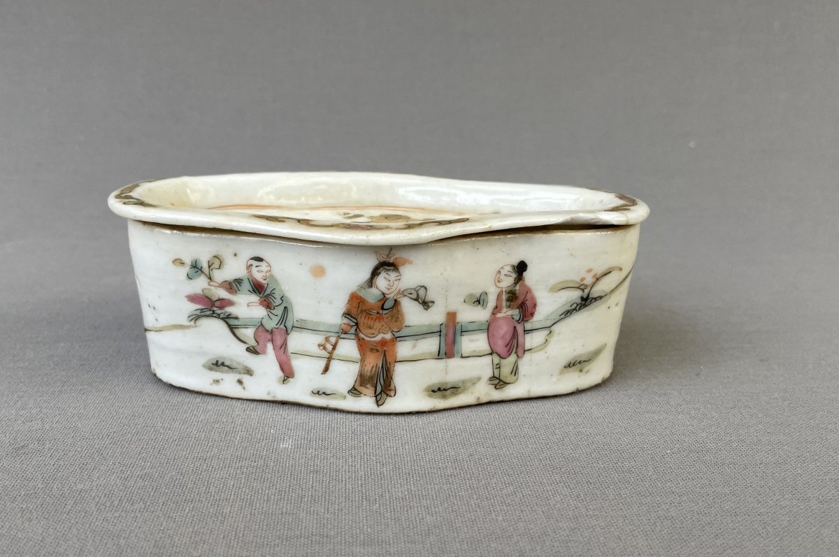 Boite à grillons en porcelaine, Chine, XIXe-photo-3