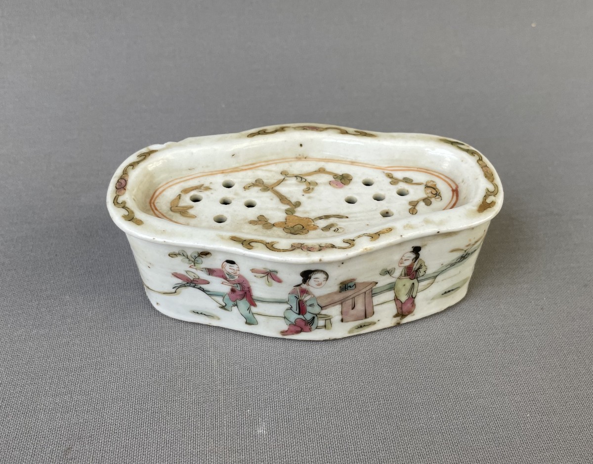 Boite à grillons en porcelaine, Chine, XIXe