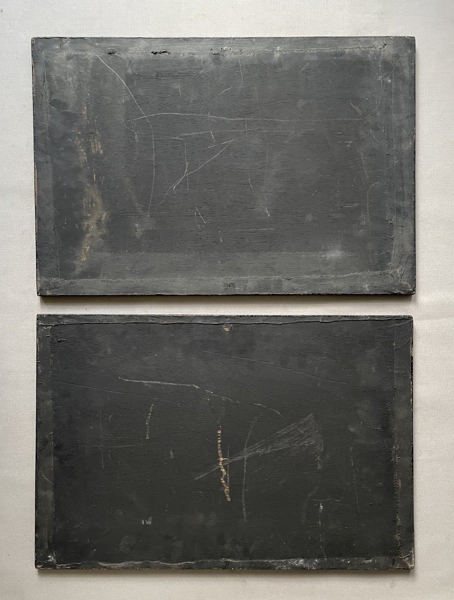 Paire de panneaux de laque, Indochine-photo-6