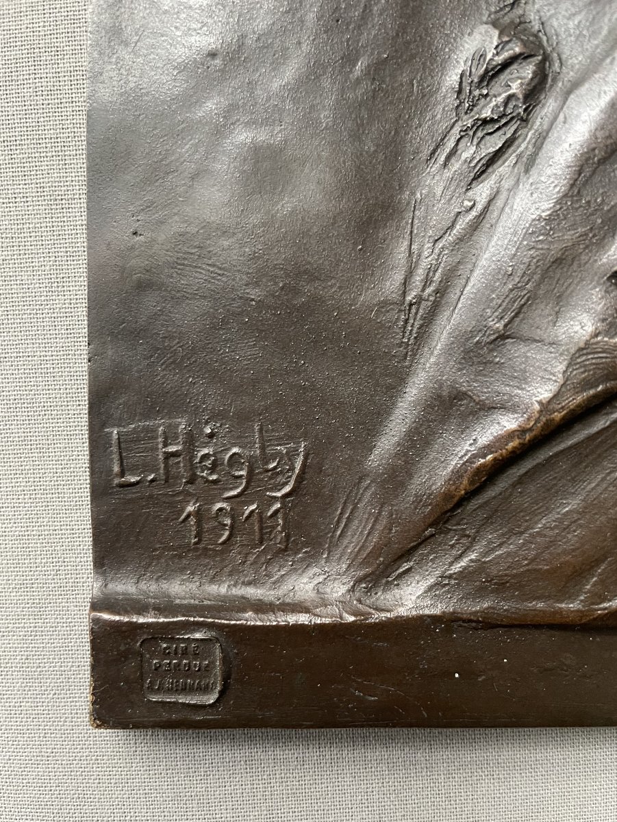 Profil en bronze, Cire perdue Hébrard-photo-2