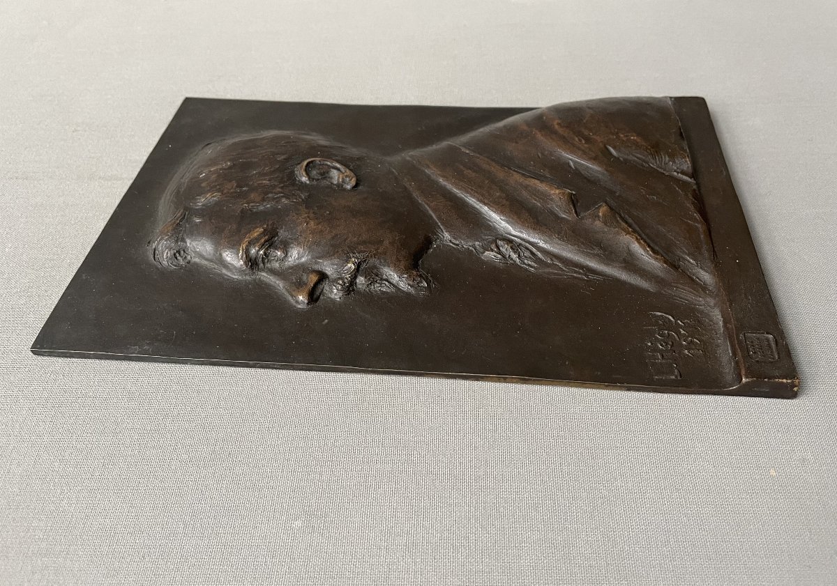 Profil en bronze, Cire perdue Hébrard-photo-3