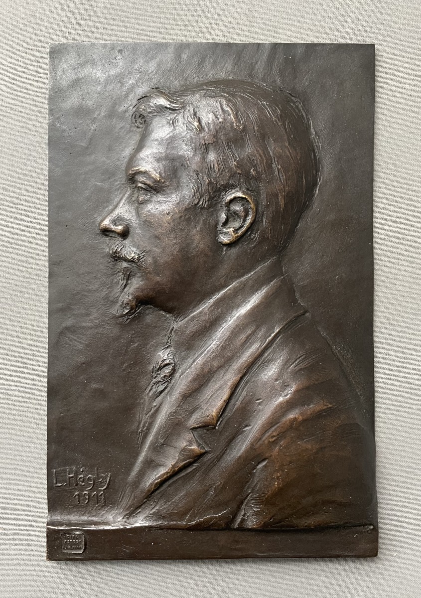 Profil en bronze, Cire perdue Hébrard