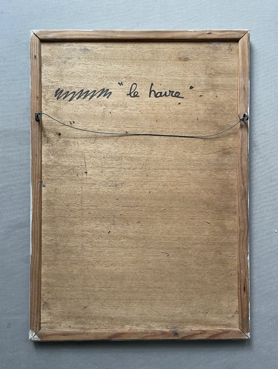 Le Havre, composition abstraite, technique mixte-photo-3