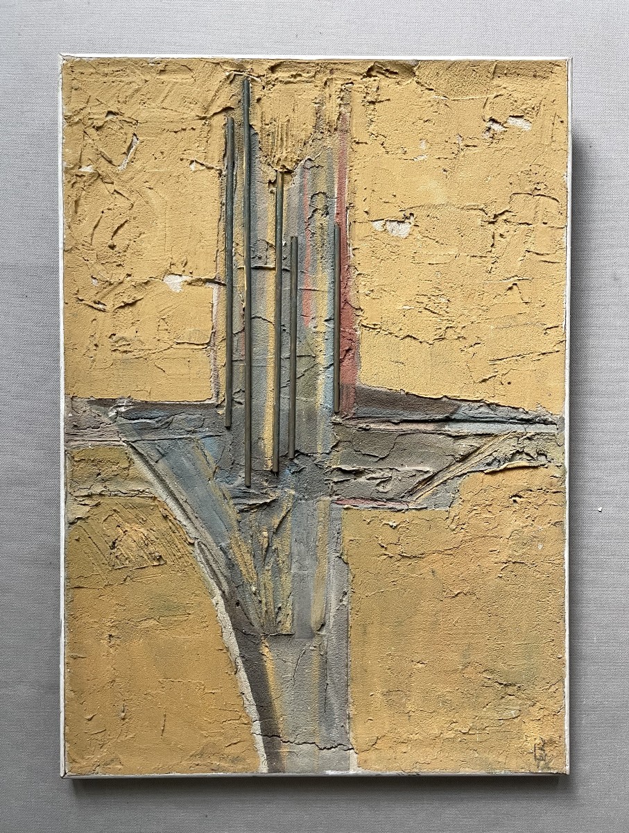 Le Havre, composition abstraite, technique mixte