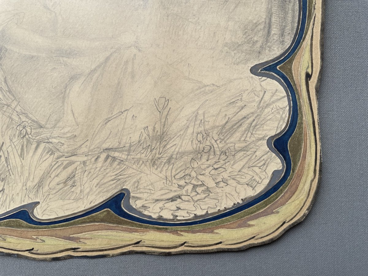 Nymph, Art Nouveau Design-photo-4