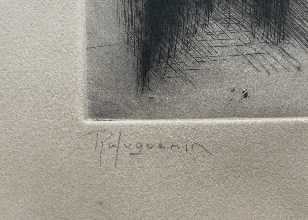 Abstraction, Engraving, Signature To Be Identified-photo-3