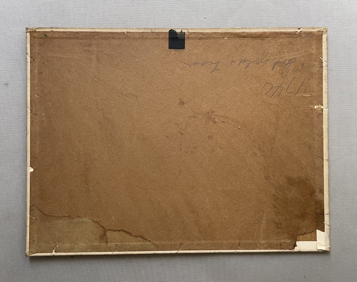 Paysage de sous bois, tableau signé Livia Pisani 41-photo-3