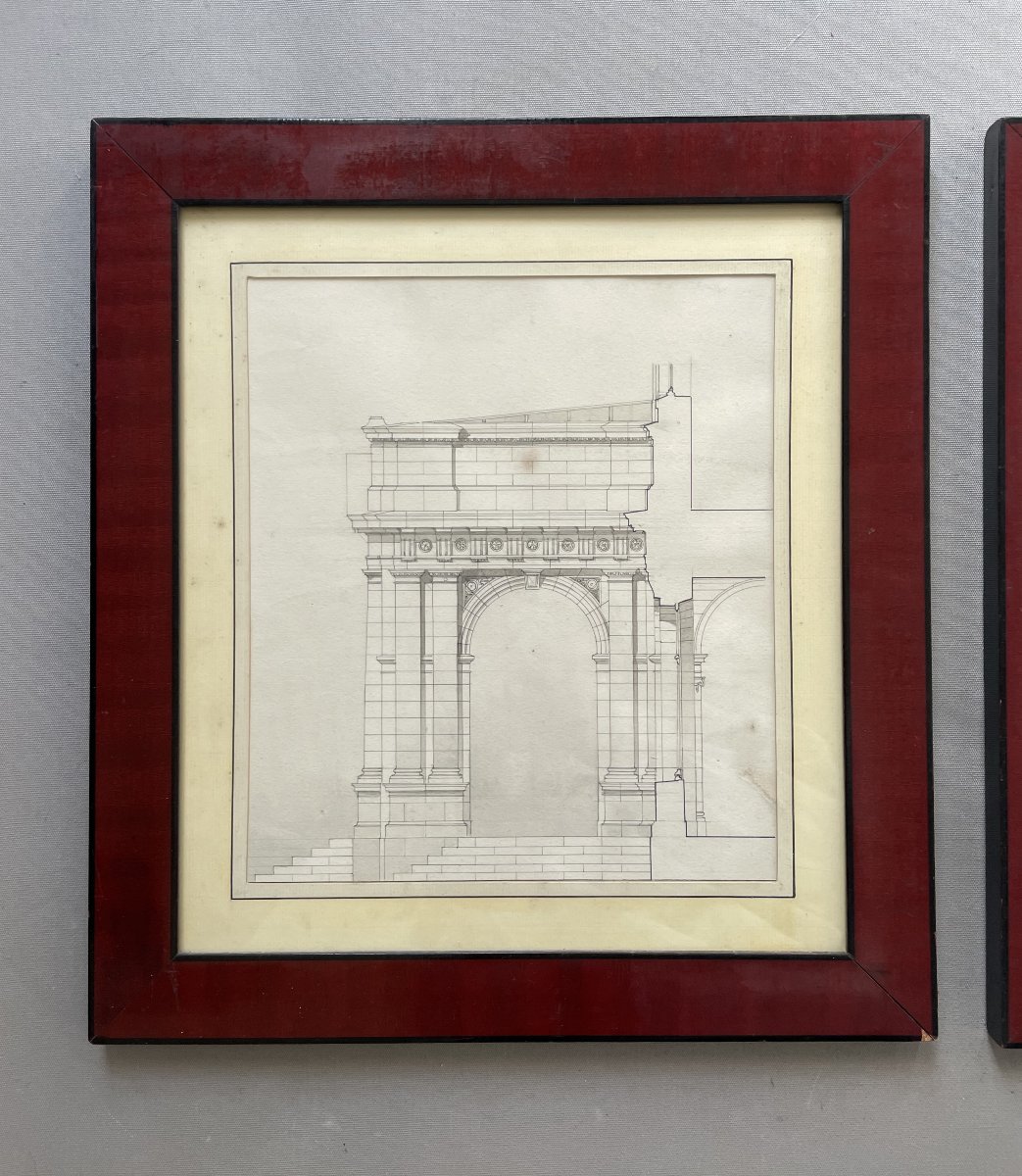 Two Architectural Drawings-photo-2