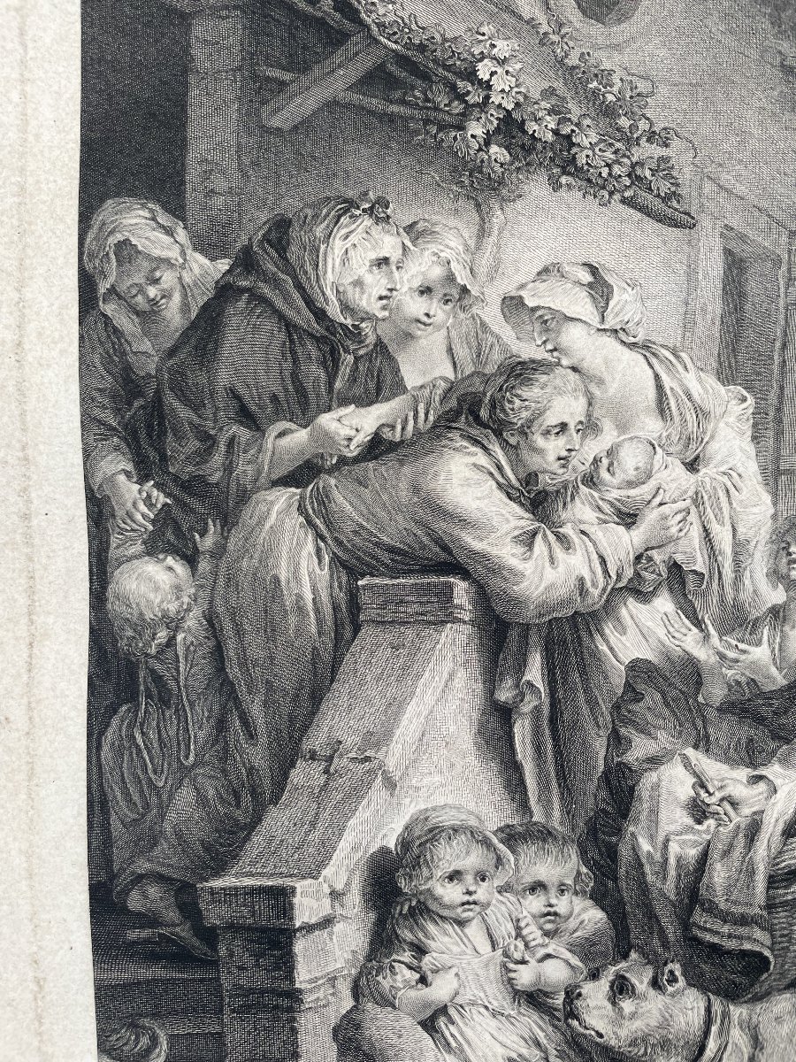 La privation sensible, gravure par Simonet d'après Greuze-photo-1