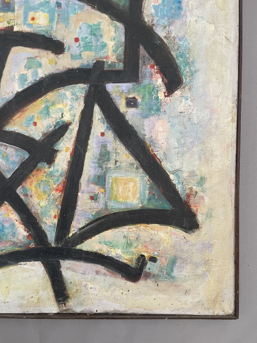 Monique Nême, 1960, Le Printemps, Oil On Canvas, Large Format-photo-4