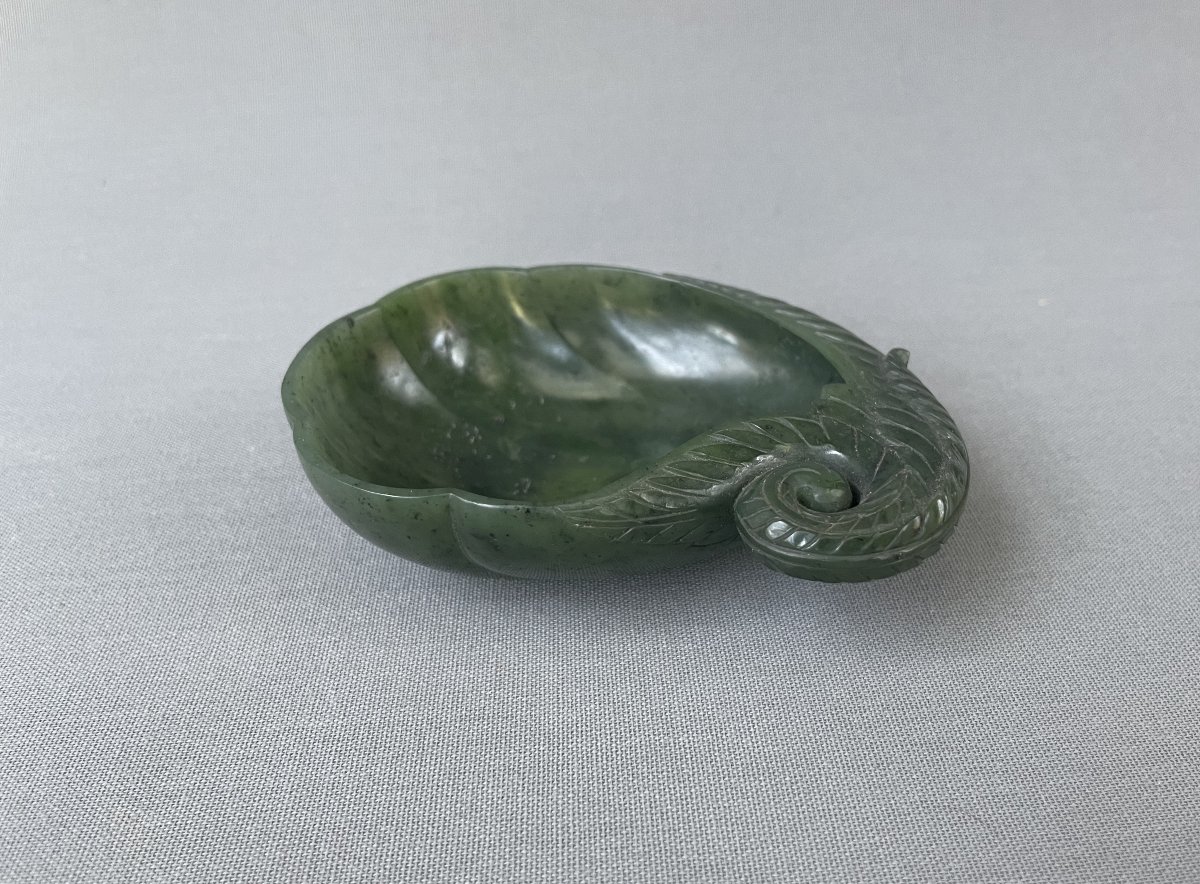 Spinach-colored Jade Bowl, China Or Mongolia-photo-3